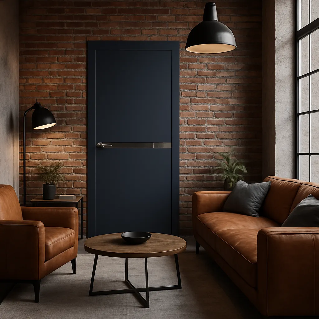 Міжкімнатні двері Estetdoors ULTRA 8 RAL7016 Дзеркало бронза Фарба Двері в інтер'єрі